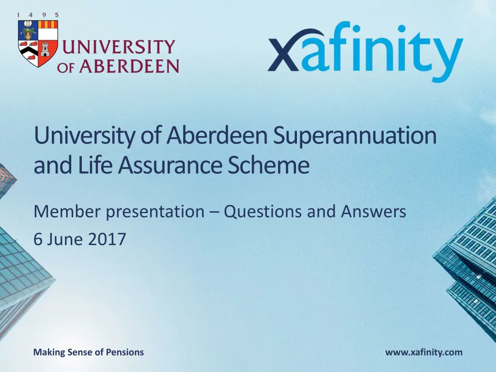 university of aberdeen superannuation and life n.w