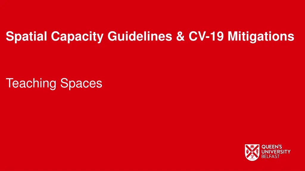 spatial capacity guidelines cv 19 mitigations n.w