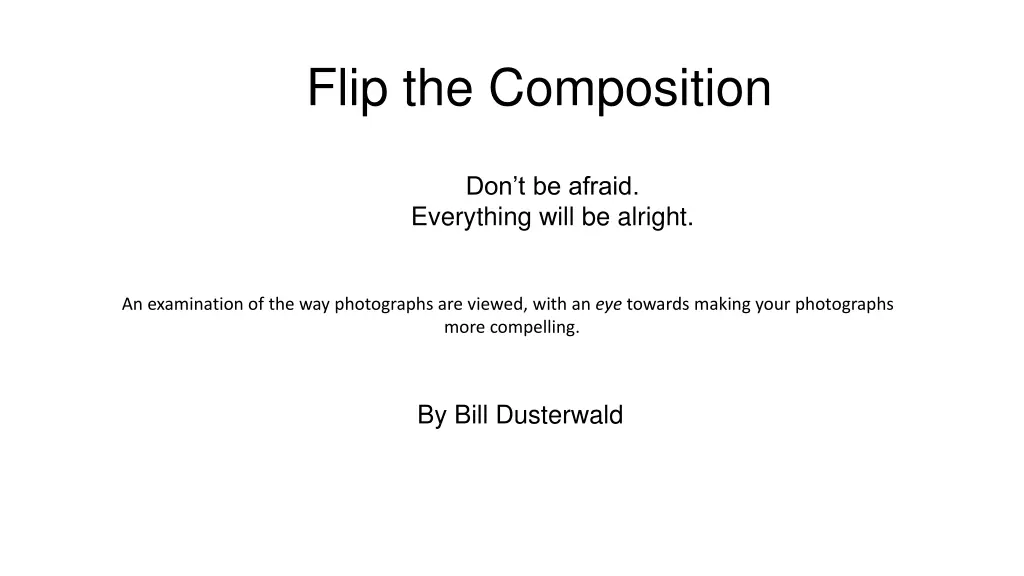 flip the composition n.w