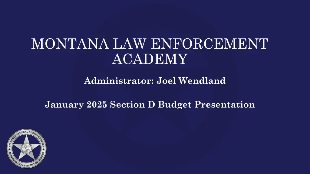 montana law enforcement academy n.w