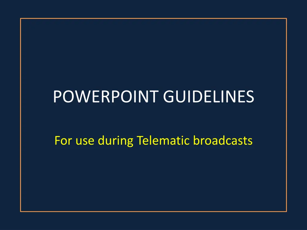powerpoint guidelines n.w