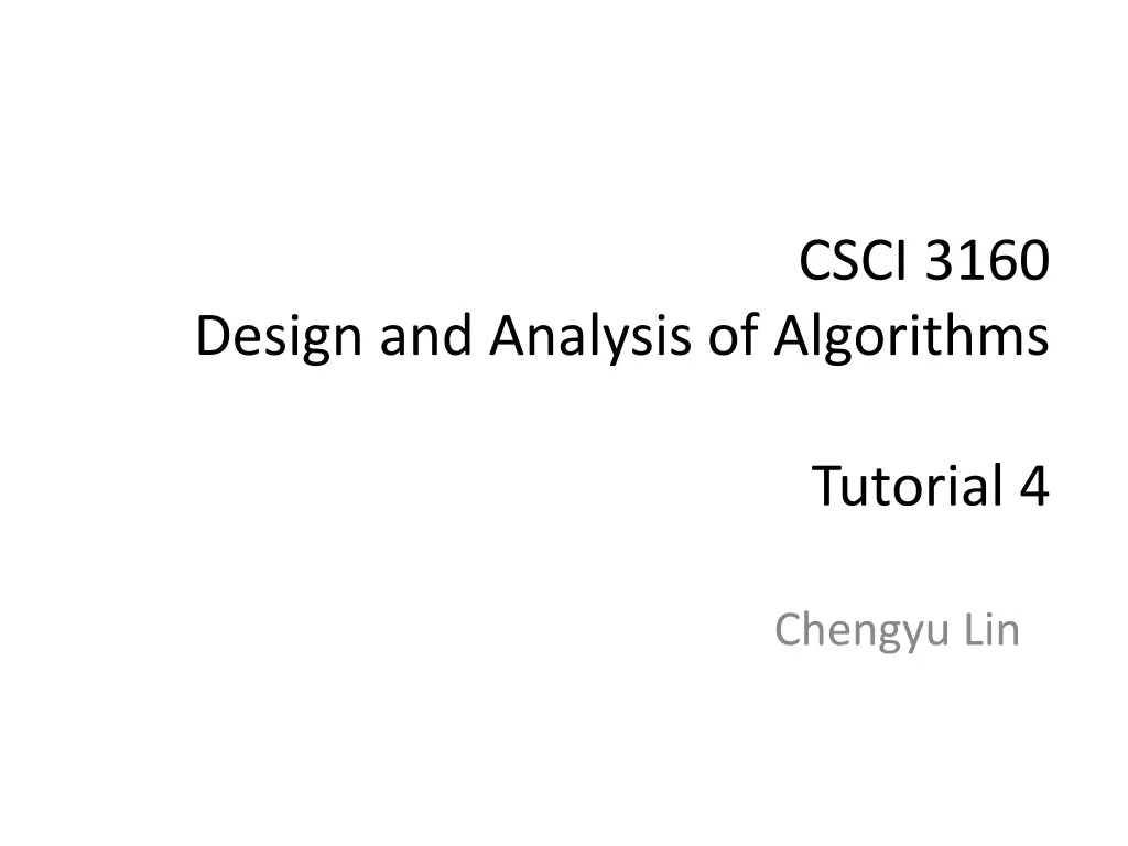 csci 3160 n.w