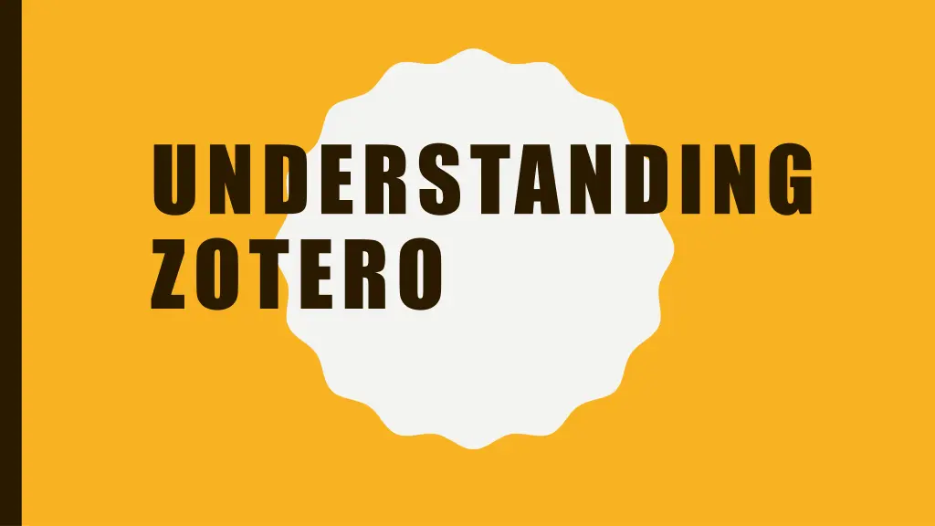 understanding zotero n.w
