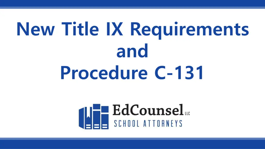 new title ix requirements and procedure c 131 n.w