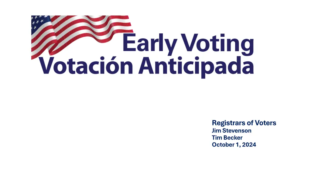 registrars of voters jim stevenson tim becker n.w