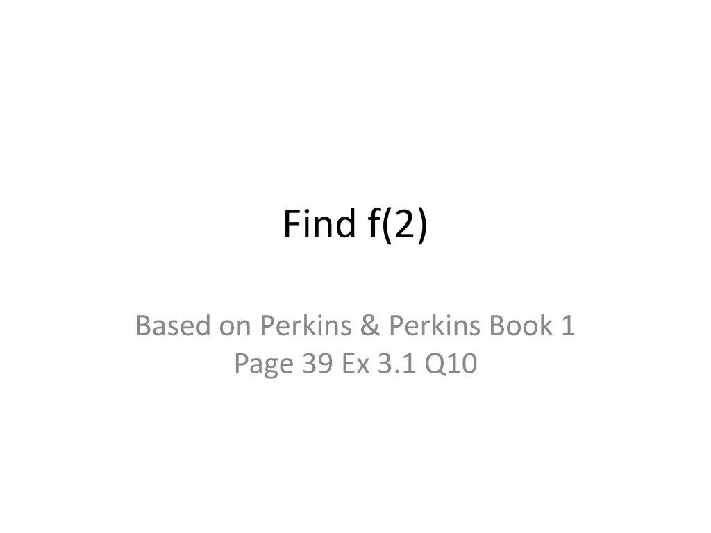 find f 2 n.w