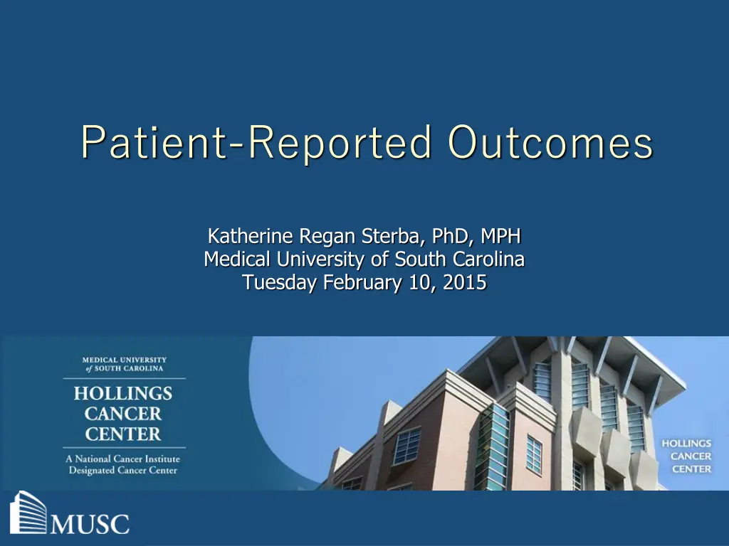 patient reported outcomes n.w