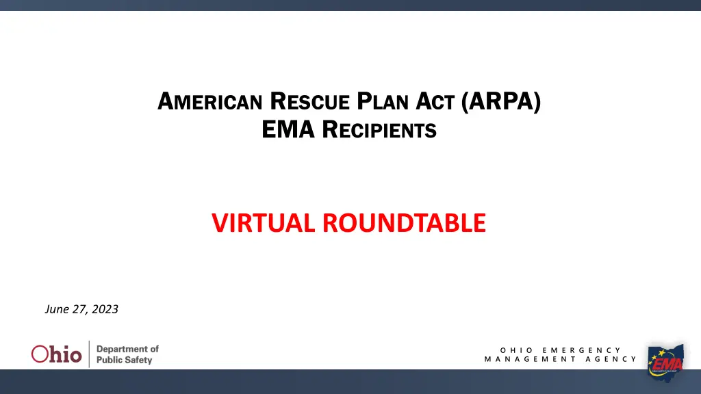 a merican r escue p lan a ct arpa ema r ecipients n.w