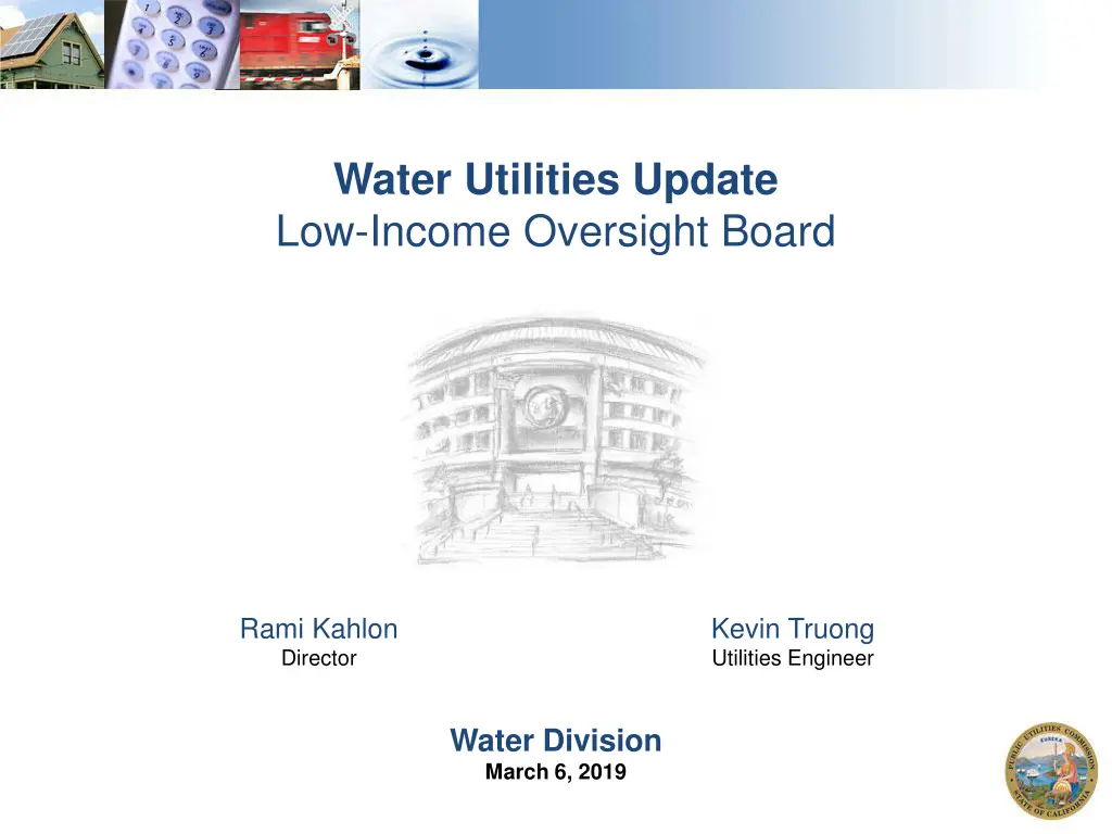 water utilities update low income oversight board n.w