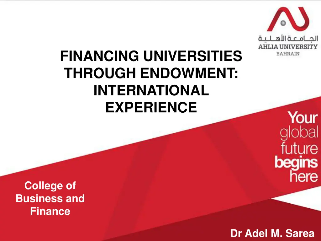 financing universities through endowment n.w