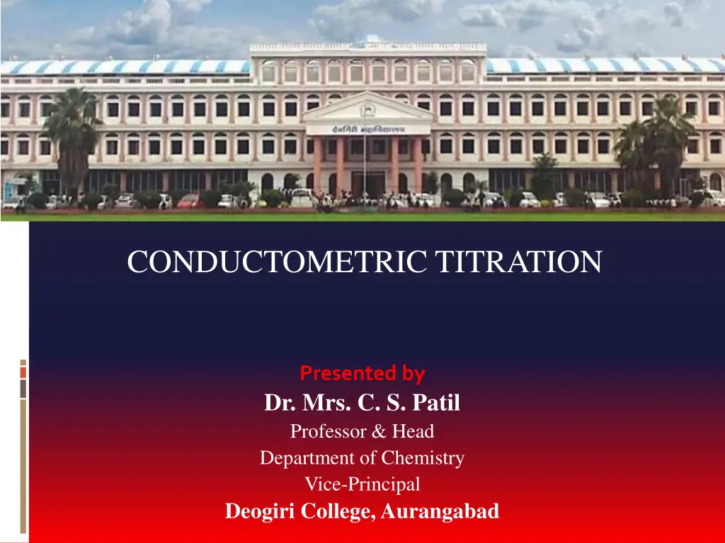 conductometric titration n.w