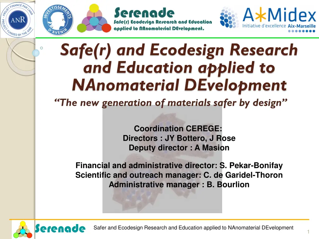 safe r and ecodesign research and education n.w