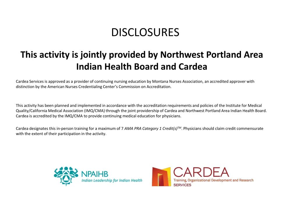disclosures n.w