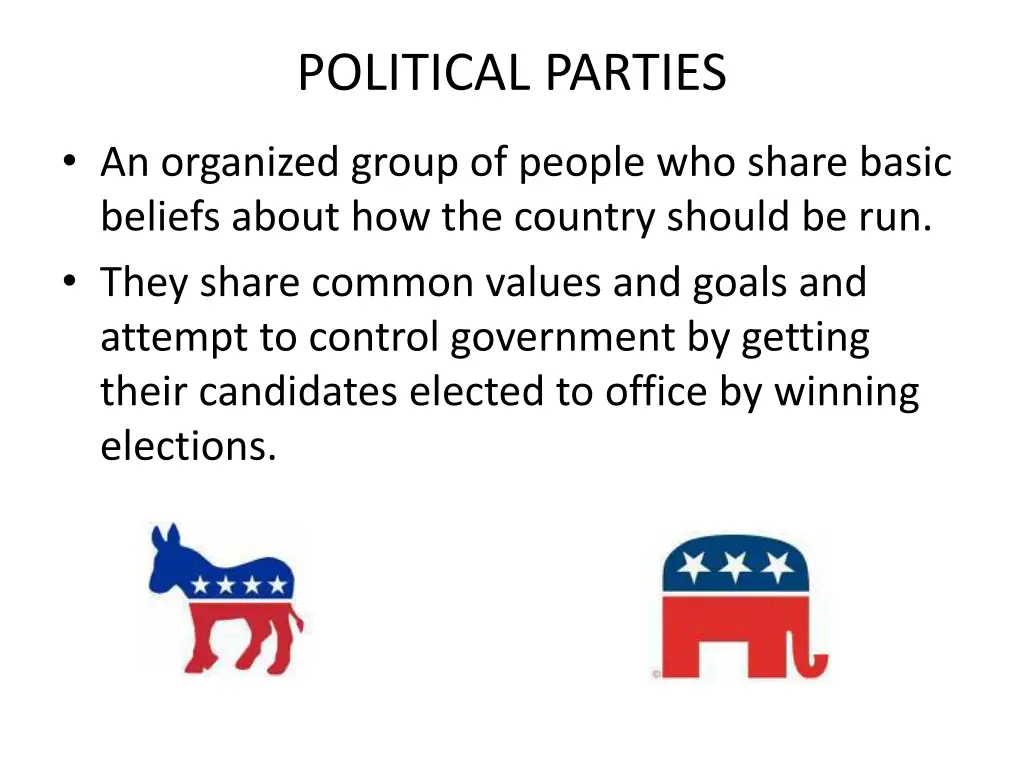 political parties n.w