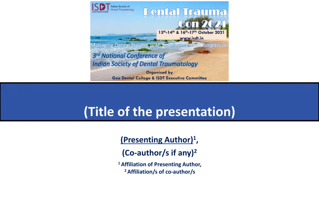 title of the presentation n.w