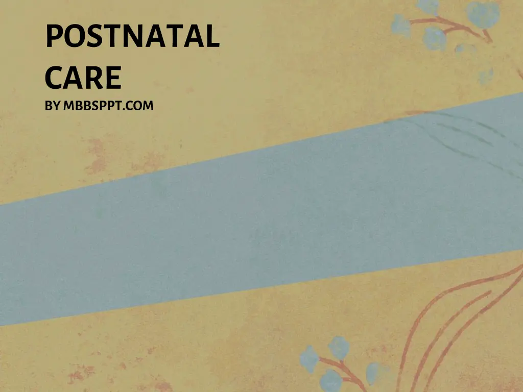 postnatal care by mbbsppt com n.w