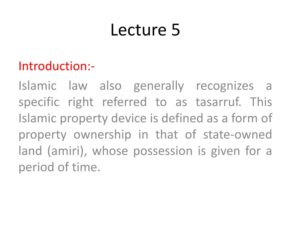 lecture 5 n.w