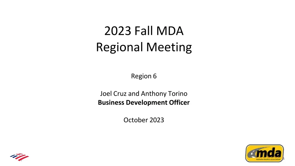 2023 fall mda regional meeting n.w