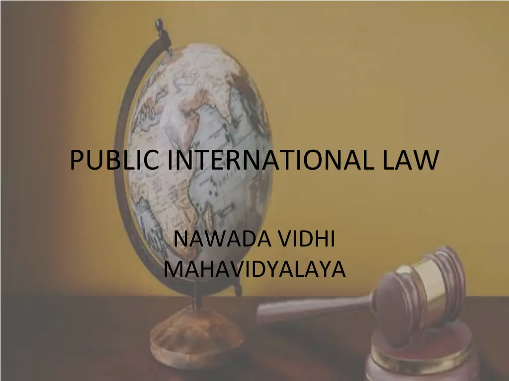 public international law n.w