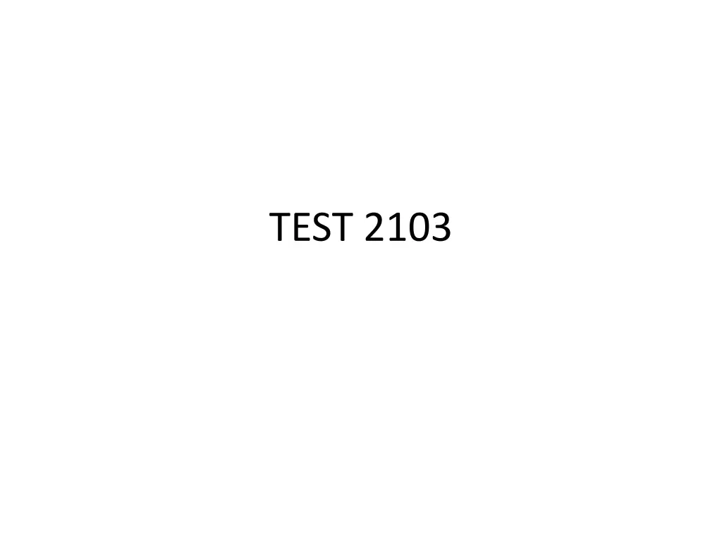 test 2103 n.w