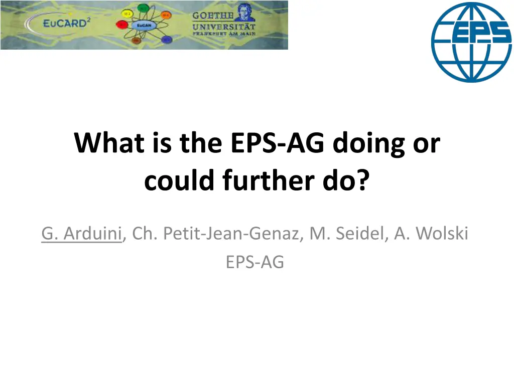 what is the eps ag doing or could further do n.w