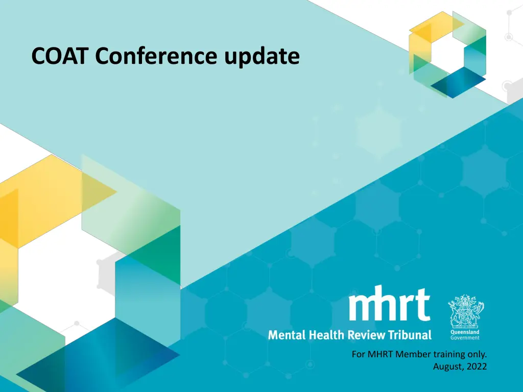 coat conference update n.w