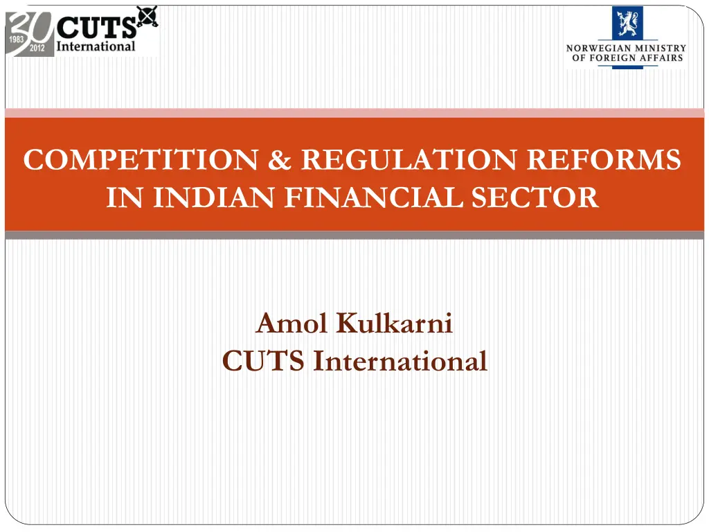 competition regulation reforms in indian n.w