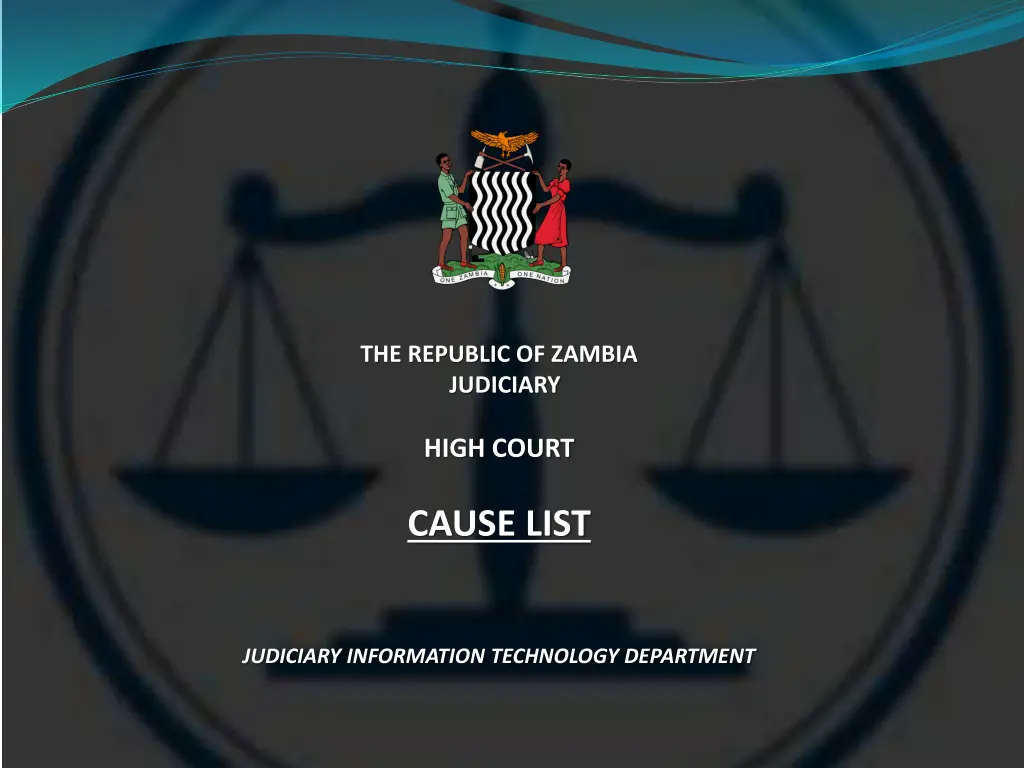 the republic of zambia judiciary n.w