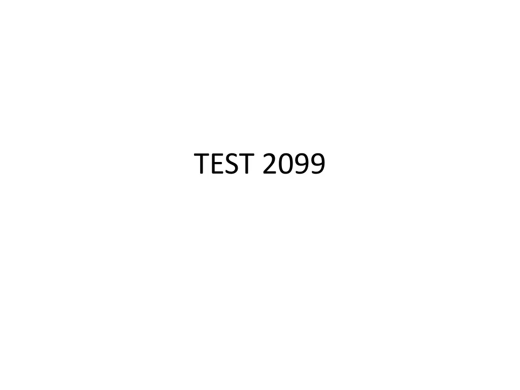 test 2099 n.w