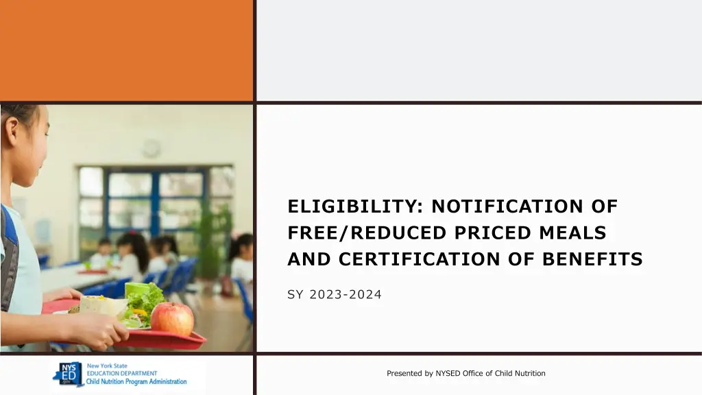 eligibility notification of free reduced priced n.w