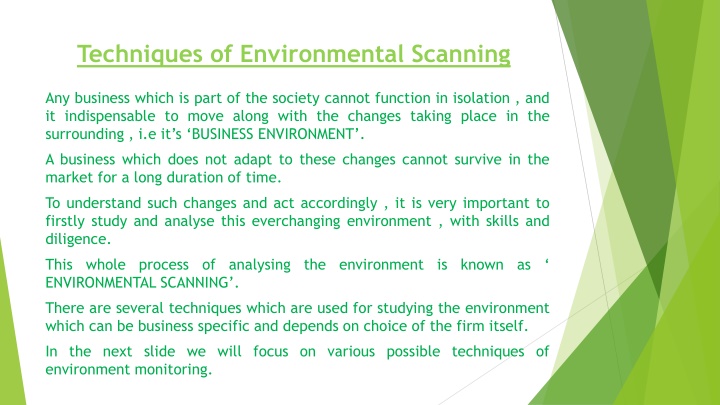 Environmental Scanning Techniques for Business Adaptation