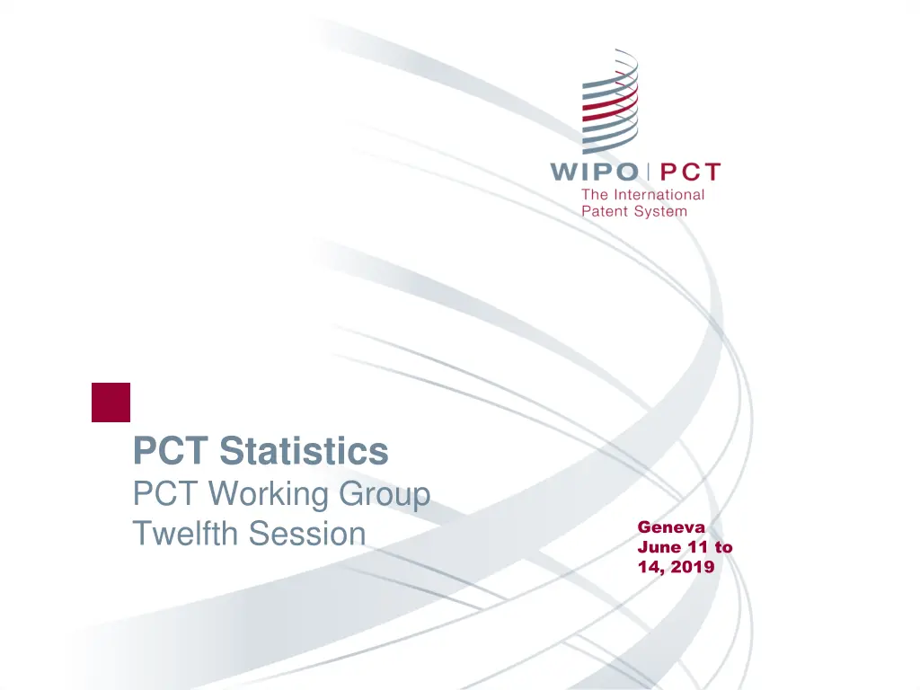 pct statistics pct working group twelfth session n.w