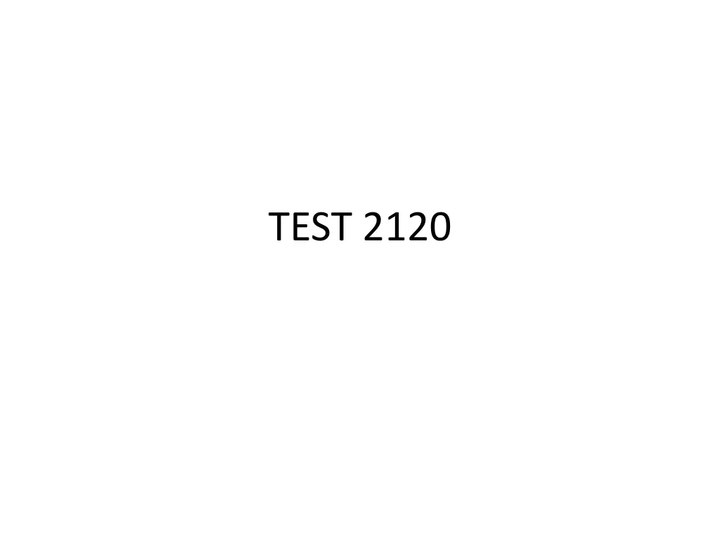 test 2120 n.w