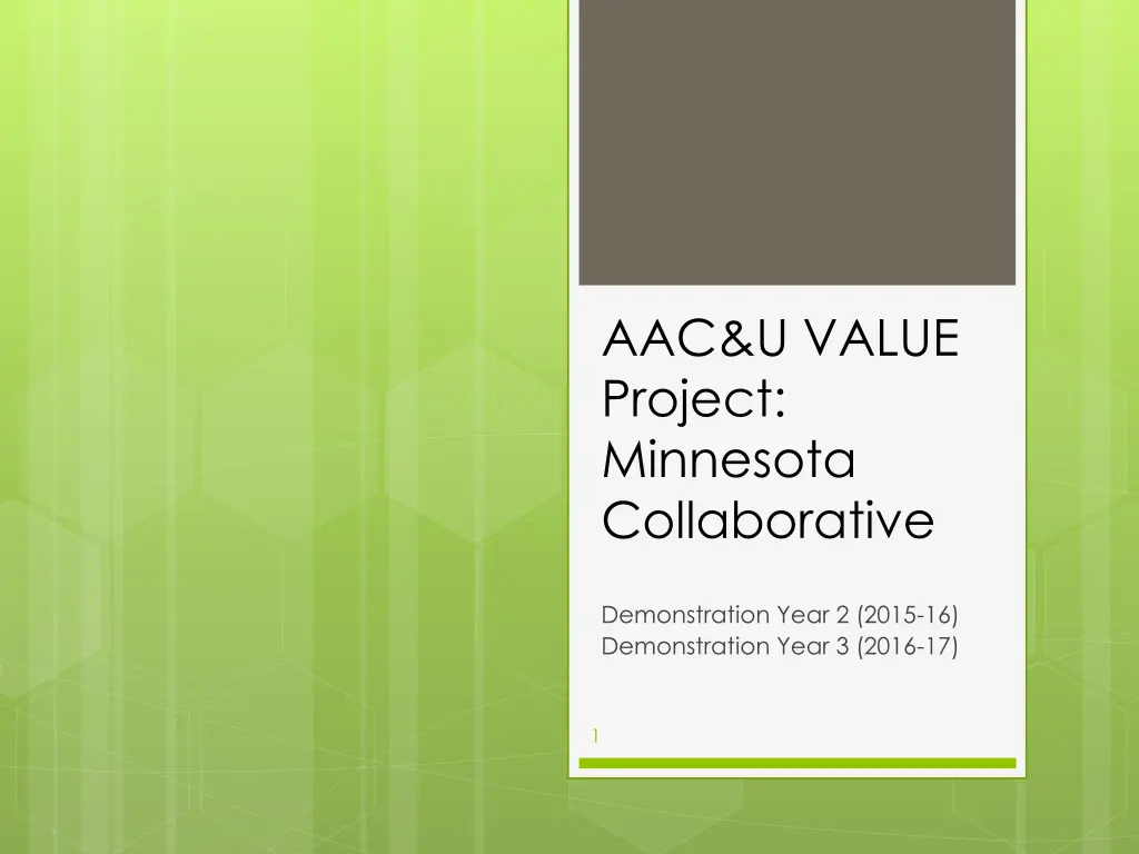 aac u value project minnesota collaborative n.w