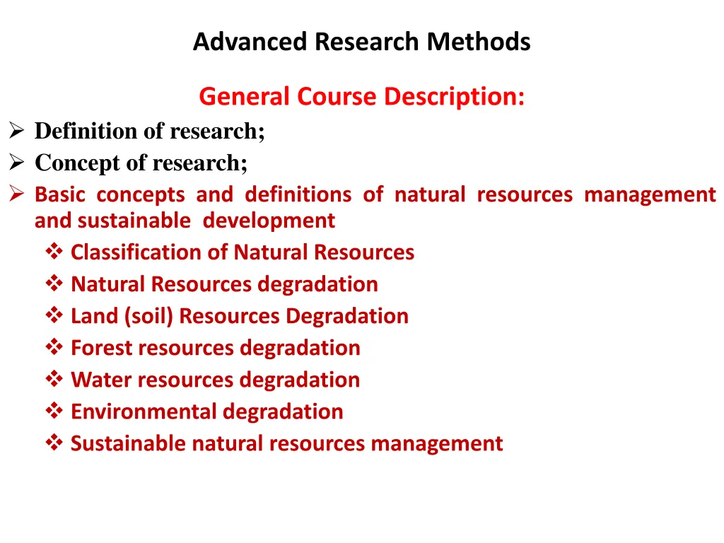 advanced research methods n.w