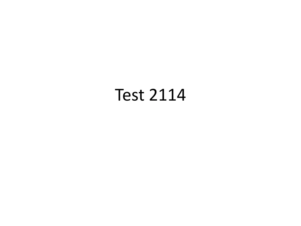 test 2114 n.w