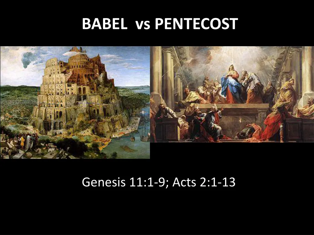 babel vs pentecost n.w