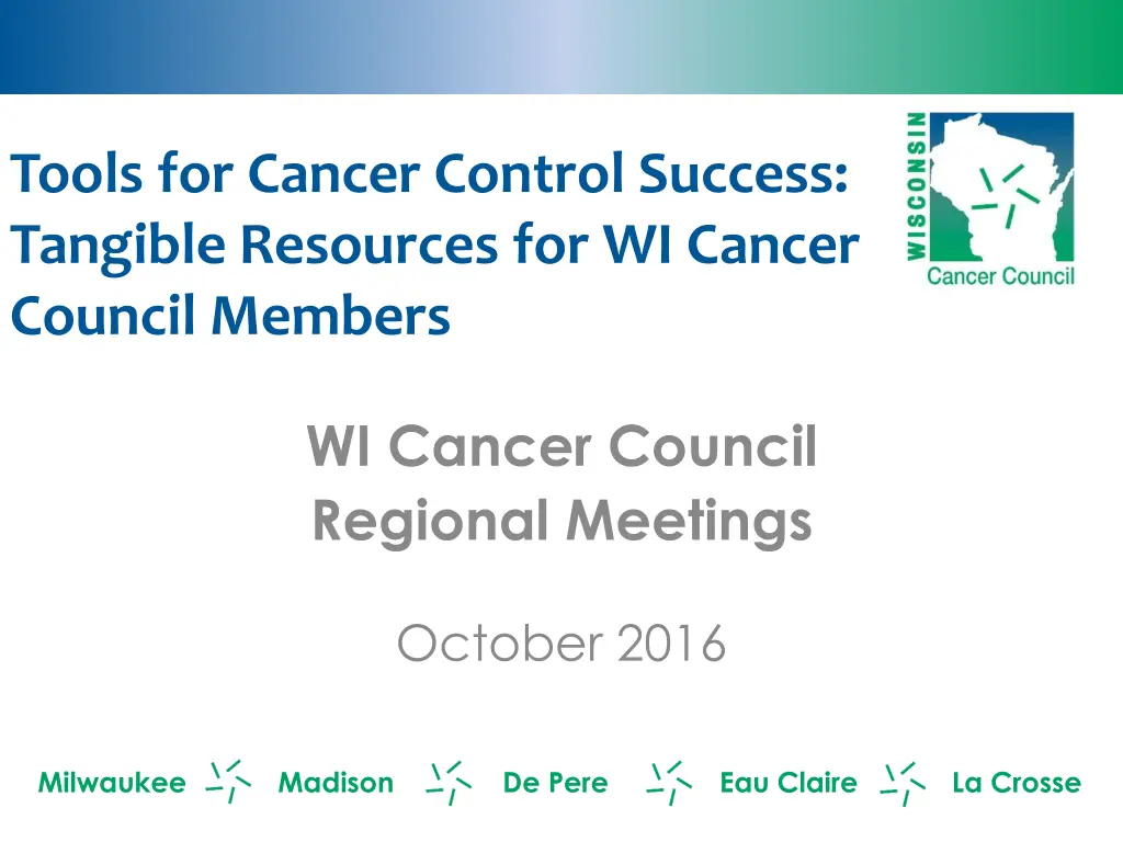 tools for cancer control success tangible n.w