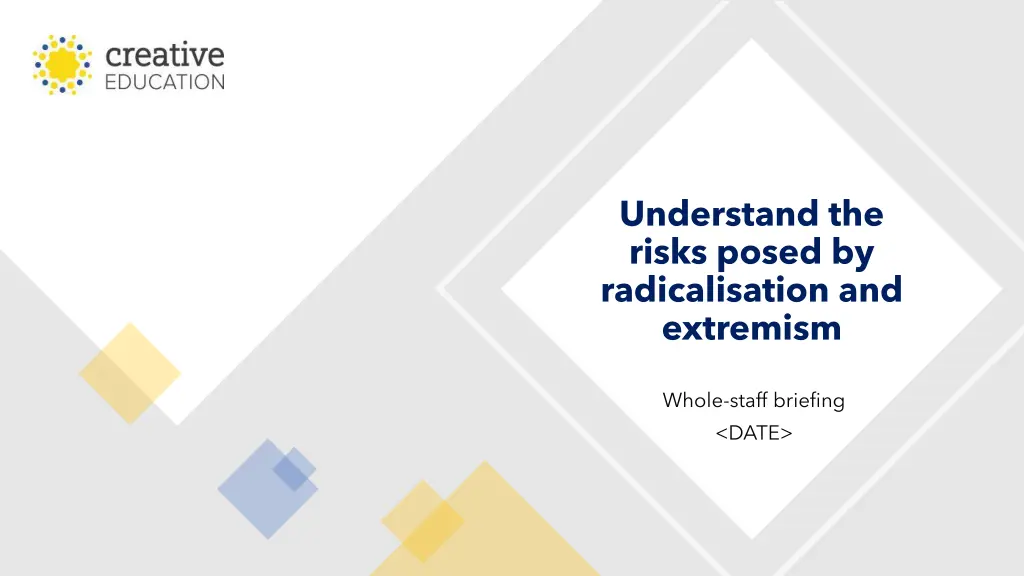 understand the risks posed by radicalisation n.w