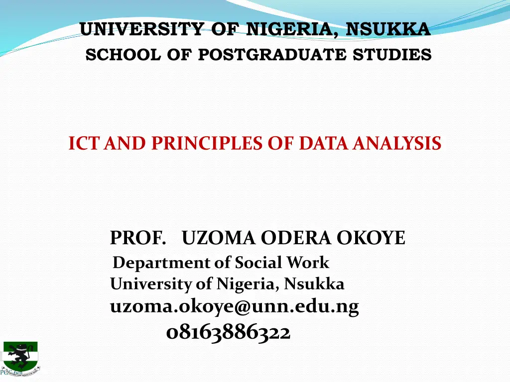 university of nigeria nsukka school n.w
