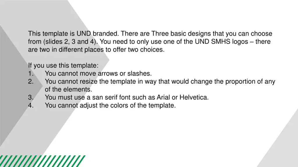 this template is und branded there are three n.w
