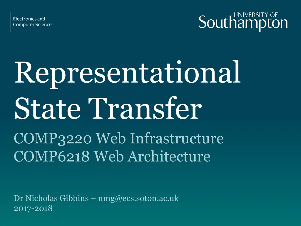 representational state transfer comp3220 n.w