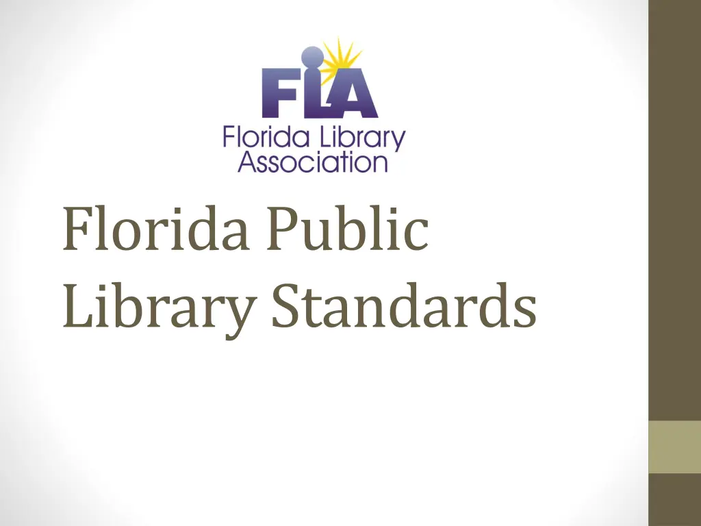florida public library standards n.w