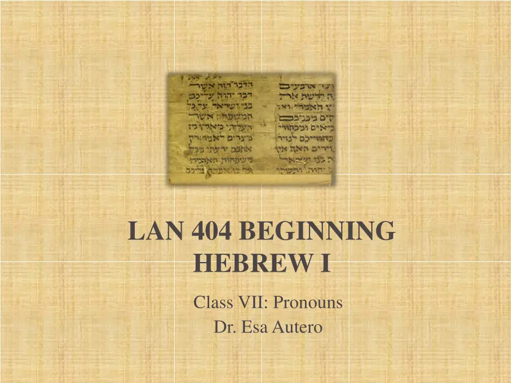 lan 404 beginning hebrew i n.w