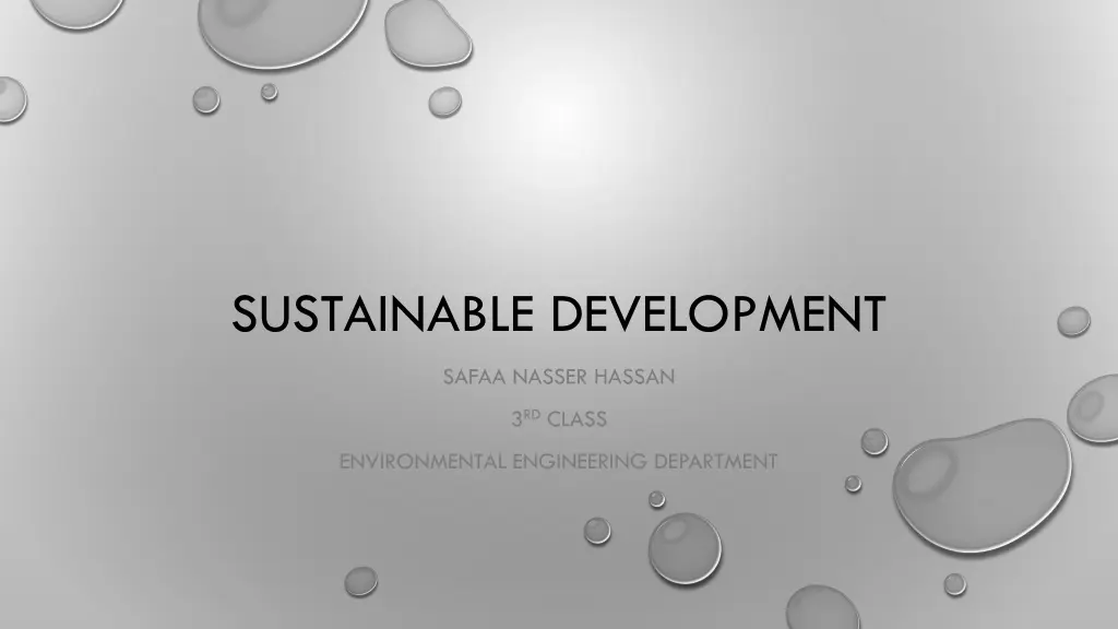 sustainable development n.w