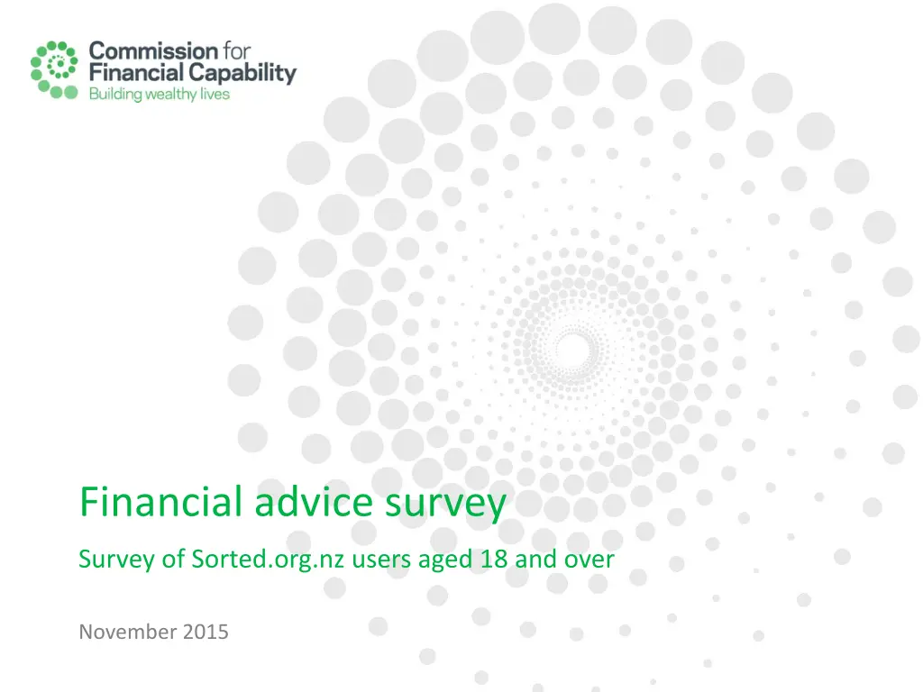 financial advice survey n.w