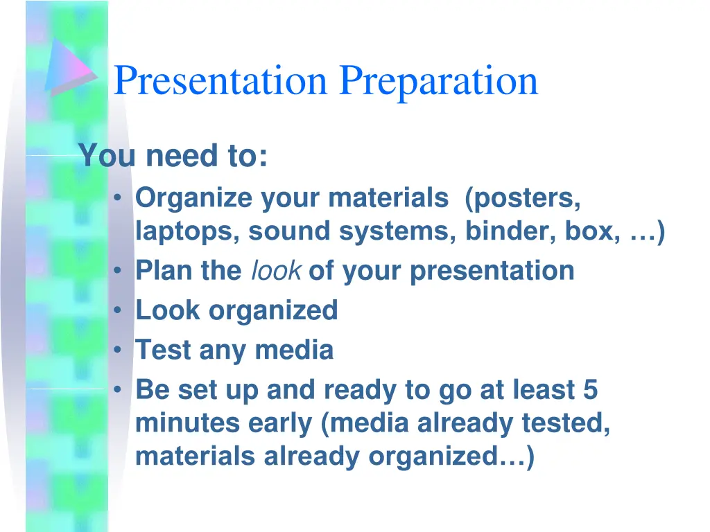 presentation preparation n.w