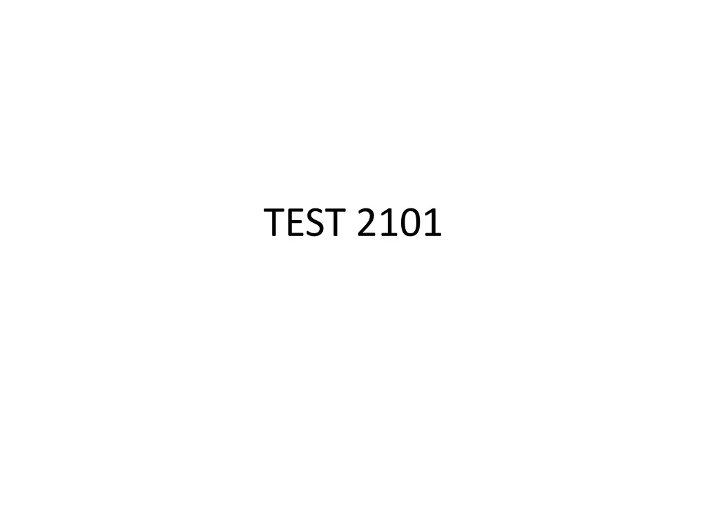 test 2101 n.w