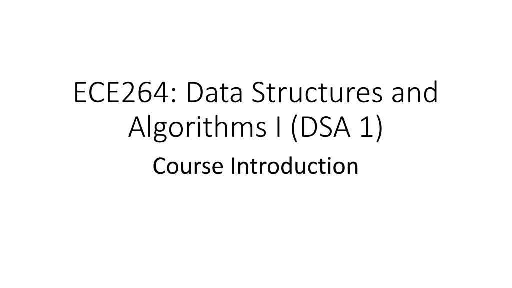 ece264 data structures and algorithms n.w