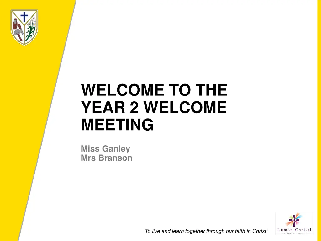 welcome to the year 2 welcome meeting n.w